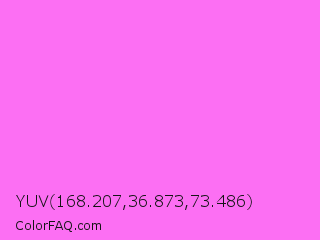 YUV 168.207,36.873,73.486 Color Image