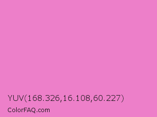YUV 168.326,16.108,60.227 Color Image