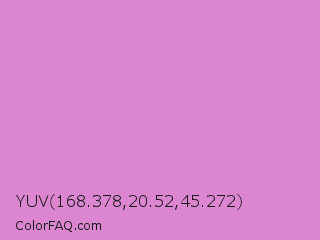 YUV 168.378,20.52,45.272 Color Image