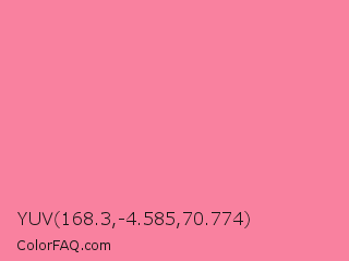 YUV 168.3,-4.585,70.774 Color Image
