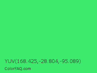 YUV 168.425,-28.804,-95.089 Color Image
