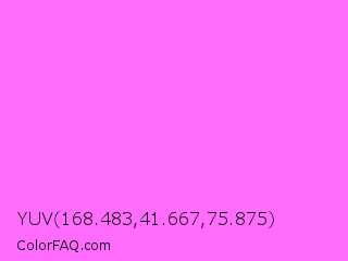 YUV 168.483,41.667,75.875 Color Image