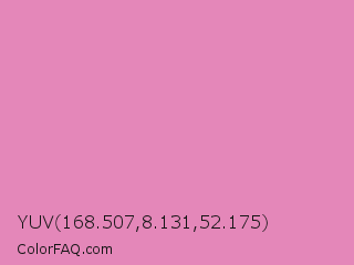 YUV 168.507,8.131,52.175 Color Image
