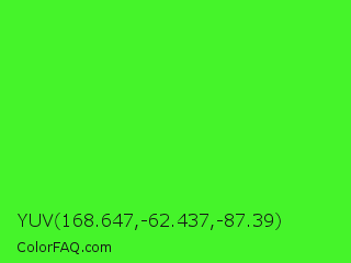 YUV 168.647,-62.437,-87.39 Color Image