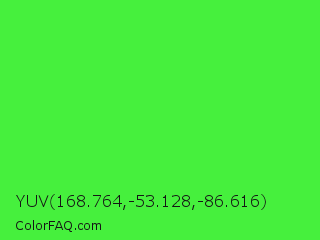 YUV 168.764,-53.128,-86.616 Color Image