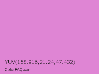 YUV 168.916,21.24,47.432 Color Image