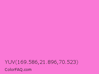 YUV 169.586,21.896,70.523 Color Image