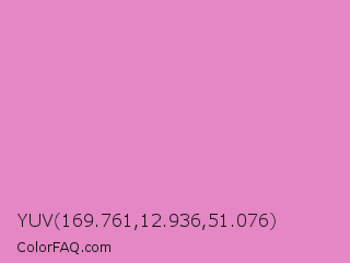 YUV 169.761,12.936,51.076 Color Image