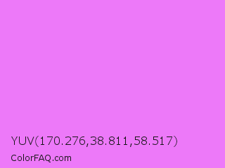 YUV 170.276,38.811,58.517 Color Image