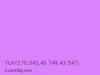 YUV 170.345,40.749,43.547 Color Image