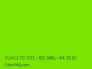 YUV 170.531,-83.086,-44.316 Color Image