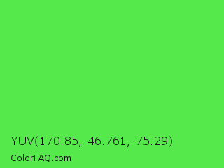 YUV 170.85,-46.761,-75.29 Color Image
