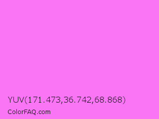 YUV 171.473,36.742,68.868 Color Image