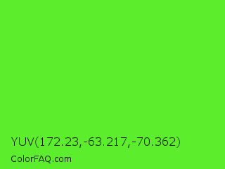 YUV 172.23,-63.217,-70.362 Color Image