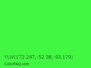 YUV 172.247,-52.38,-93.179 Color Image