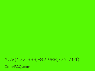 YUV 172.333,-82.988,-75.714 Color Image