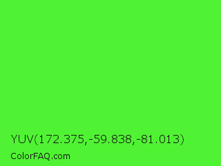 YUV 172.375,-59.838,-81.013 Color Image