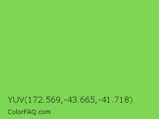 YUV 172.569,-43.665,-41.718 Color Image