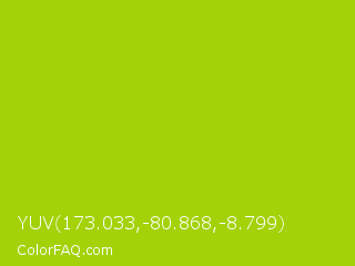 YUV 173.033,-80.868,-8.799 Color Image
