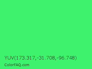 YUV 173.317,-31.708,-96.748 Color Image