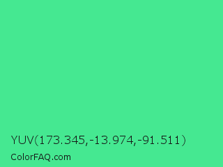 YUV 173.345,-13.974,-91.511 Color Image