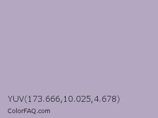 YUV 173.666,10.025,4.678 Color Image