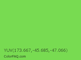 YUV 173.667,-45.685,-47.066 Color Image