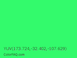 YUV 173.724,-32.402,-107.629 Color Image