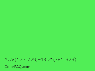 YUV 173.729,-43.25,-81.323 Color Image