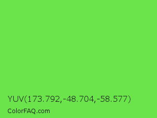 YUV 173.792,-48.704,-58.577 Color Image