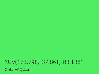 YUV 173.798,-37.861,-83.138 Color Image