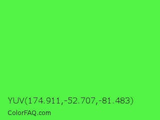 YUV 174.911,-52.707,-81.483 Color Image