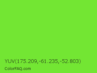 YUV 175.209,-61.235,-52.803 Color Image