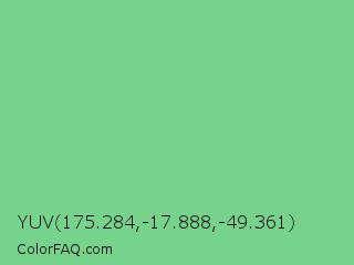 YUV 175.284,-17.888,-49.361 Color Image
