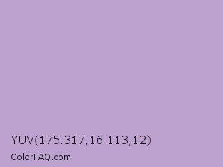 YUV 175.317,16.113,12 Color Image
