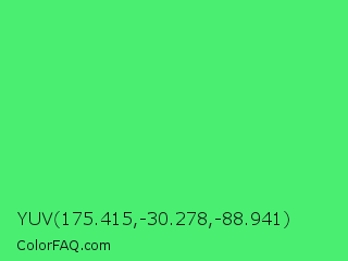 YUV 175.415,-30.278,-88.941 Color Image