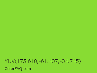 YUV 175.618,-61.437,-34.745 Color Image
