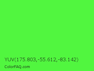 YUV 175.803,-55.612,-83.142 Color Image