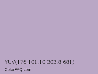 YUV 176.101,10.303,8.681 Color Image