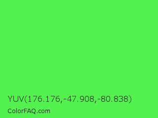 YUV 176.176,-47.908,-80.838 Color Image