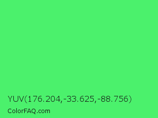 YUV 176.204,-33.625,-88.756 Color Image