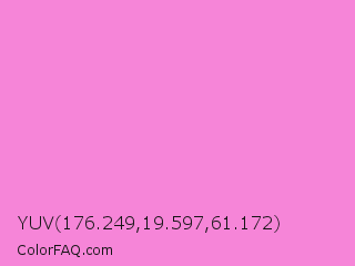 YUV 176.249,19.597,61.172 Color Image