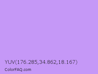 YUV 176.285,34.862,18.167 Color Image