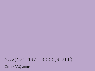 YUV 176.497,13.066,9.211 Color Image