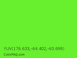 YUV 176.633,-64.402,-63.699 Color Image