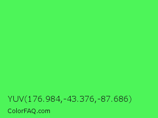 YUV 176.984,-43.376,-87.686 Color Image