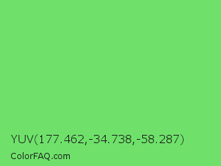 YUV 177.462,-34.738,-58.287 Color Image
