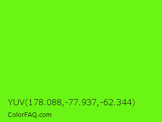 YUV 178.088,-77.937,-62.344 Color Image