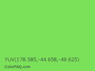 YUV 178.585,-44.658,-49.625 Color Image