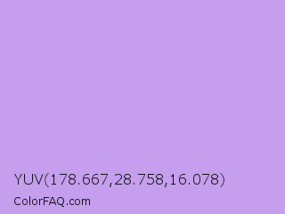 YUV 178.667,28.758,16.078 Color Image